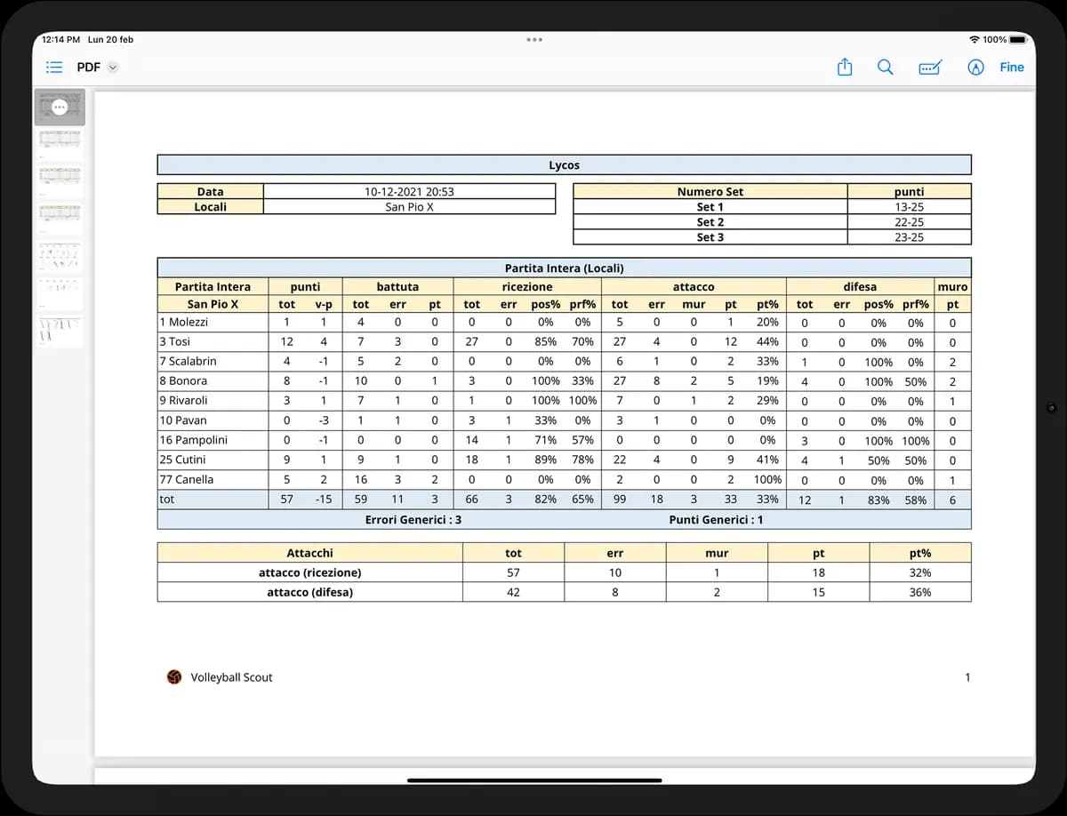 Volleyball Scout App